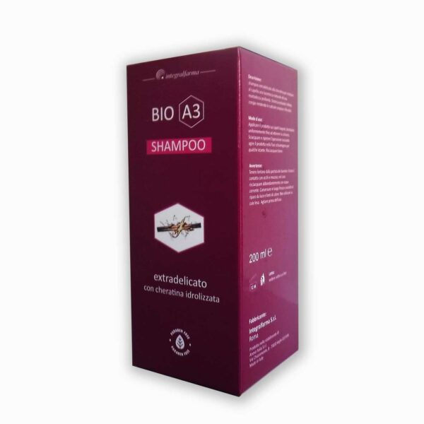 confezione di bioA3 shampoo